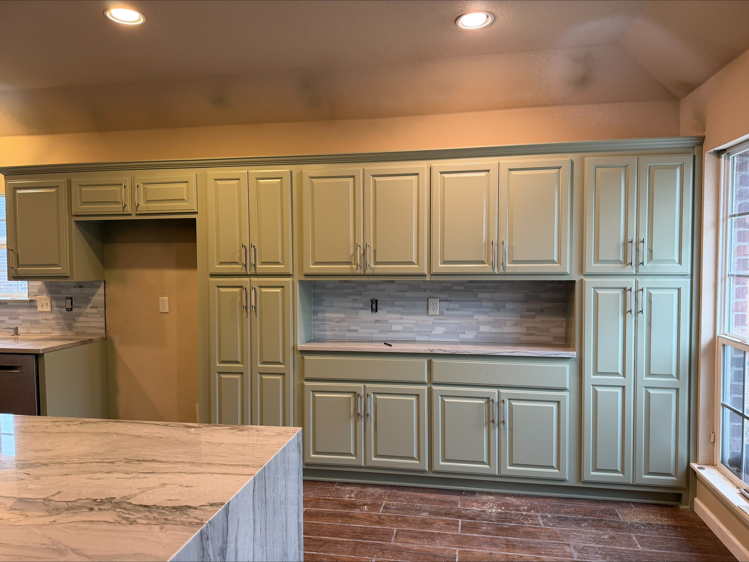 Modern custom cabinets interior design concept